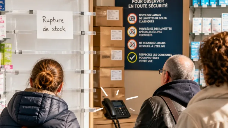 Éclipse : affluence et ruptures de stock de lunettes d'observation dans les pharmacies lorraines