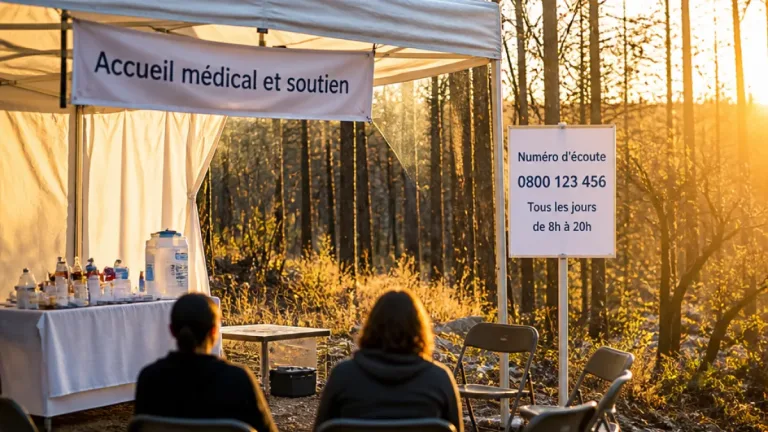 En Gironde, la cellule médico‑psychologique a assuré plus de 1 500 consultations après l’incendie