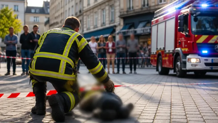 Épinal : un homme armé d’un couteau maîtrisé par un pompier en centre-ville