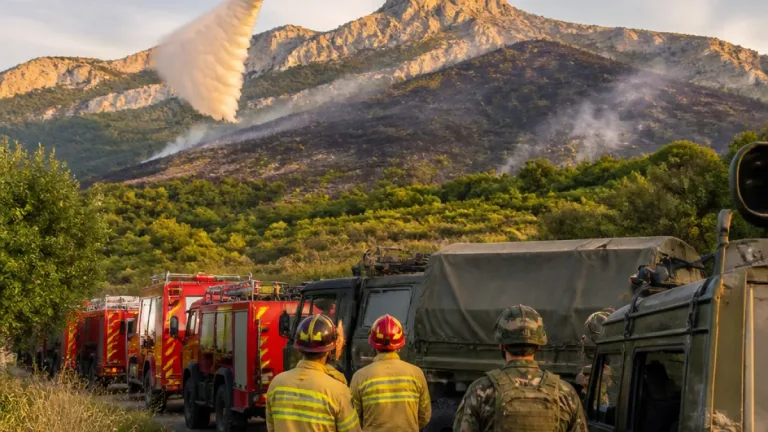 Feu dans le Diois : le sinistre reste actif, environ 400 hectares parcourus et près de 600 intervenants mobilisés