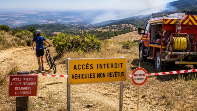 Fin de l’alerte maximale feux de forêt dans une partie des Pyrénées-Orientales, vigilance maintenue