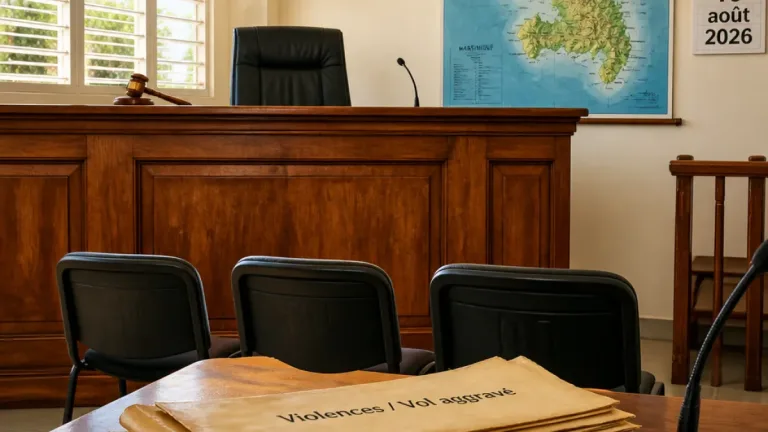 Fort-de-France : trois condamnations pour violences, violation de domicile et vol aggravé