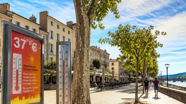 Fortes chaleurs attendues à Romans-sur-Isère : jusqu’à 37 °C lundi 10 août