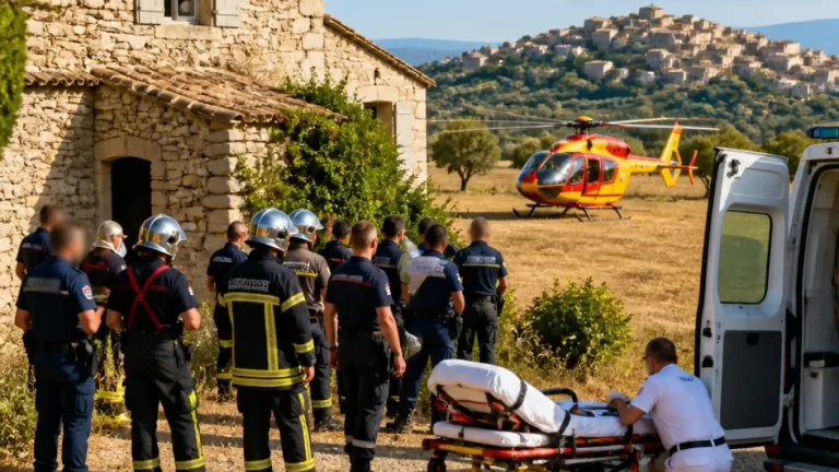 Gordes : un homme grièvement blessé après une chute du premier étage, héliporté vers Marseille