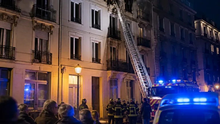 Grenoble : une octogénaire décède dans l'incendie de son appartement rue Marius‑Blanchet