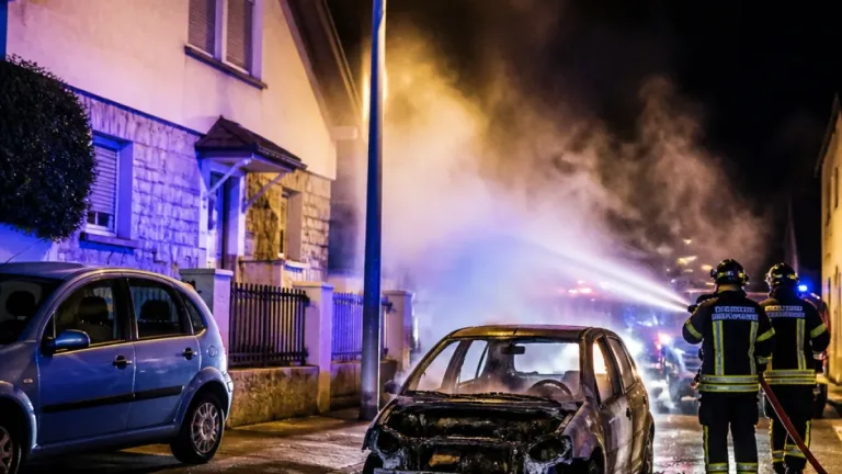 Groslay : un véhicule de la police municipale détruit par un incendie criminel, enquête en cours