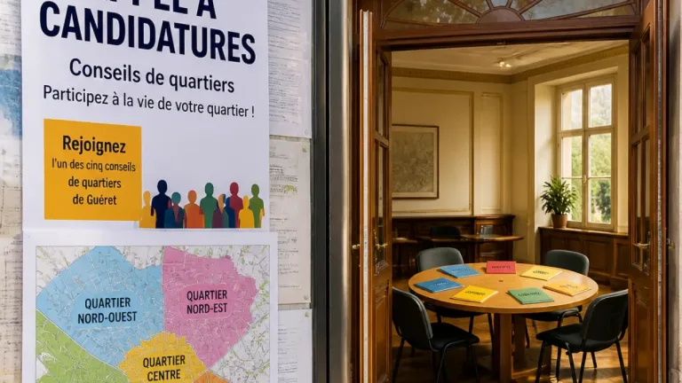 Guéret : la ville lance le renouvellement de ses conseils de quartier, appel à candidatures