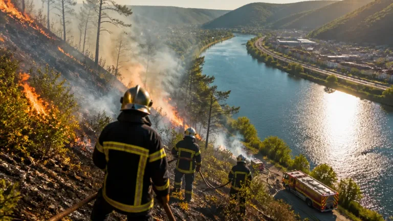Incendie à Monthermé : dix hectares partis en fumée, la situation reste « défavorable »