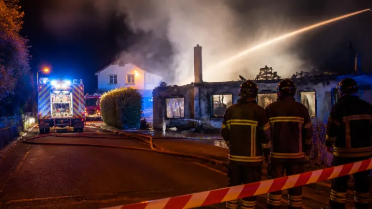 Incendie à Voglans : une maison détruite, sept personnes relogées