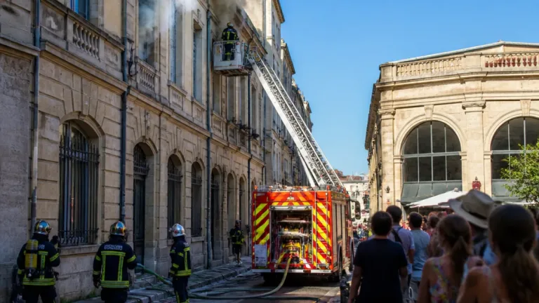 Incendie dans un immeuble intramuros à Avignon : des touristes évacués, la rue bloquée