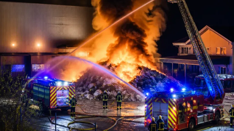 Incendie de détritus maîtrisé près d’une usine à Villeneuve‑sur‑Lot : les pompiers ont évité la propagation