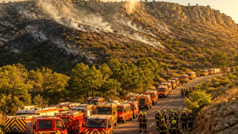 Incendie du Gros Bessillon : maîtrisé mais loin d’être éteint, 370 pompiers toujours mobilisés