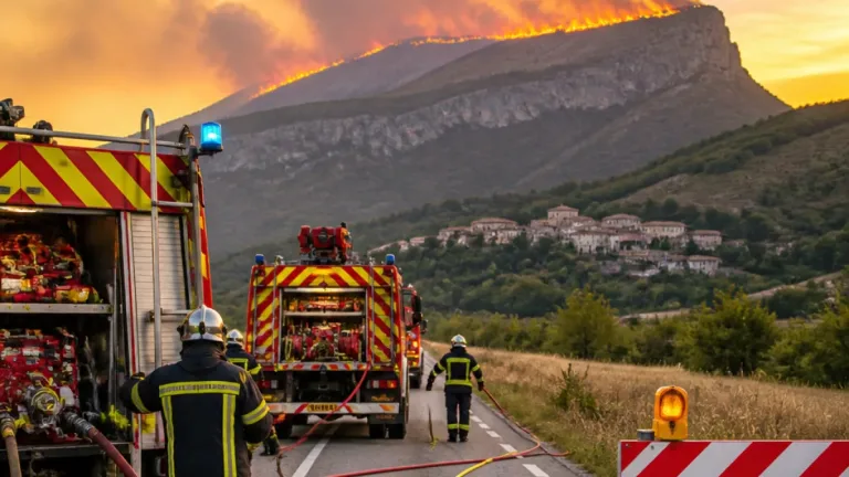 Incendie du massif du Claps : 370 hectares brûlés, quatre pompiers légèrement blessés