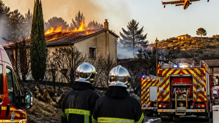Incendie maîtrisé à Conques‑sur‑Orbiel : 210 pompiers mobilisés, une maison touchée par les flammes