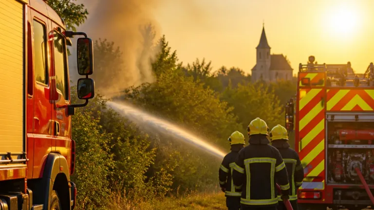 Incendie maîtrisé à Sainte‑Féréole : le feu déclaré éteint le 12 août à 18 h 47
