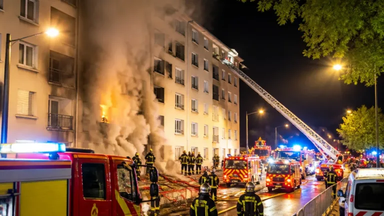 Incendie nocturne à Garges‑lès‑Gonesse : 48 pompiers engagés pour circonscrire un feu d'appartement