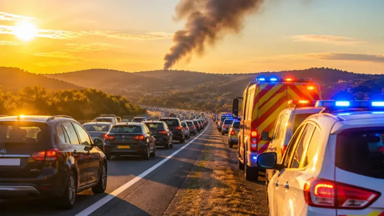 Incendie près de l'A7 à Allan (Drôme) : l'alerte levée, le feu maîtrisé en soirée
