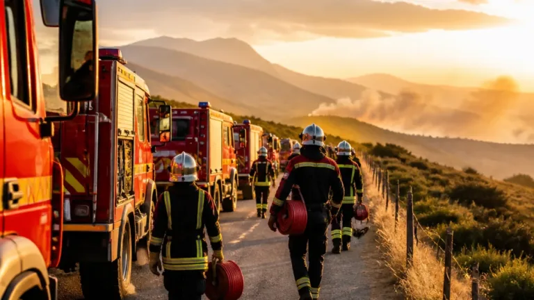 Incendies : 42 pompiers des Hautes‑Pyrénées envoyés en renfort depuis le 6 août