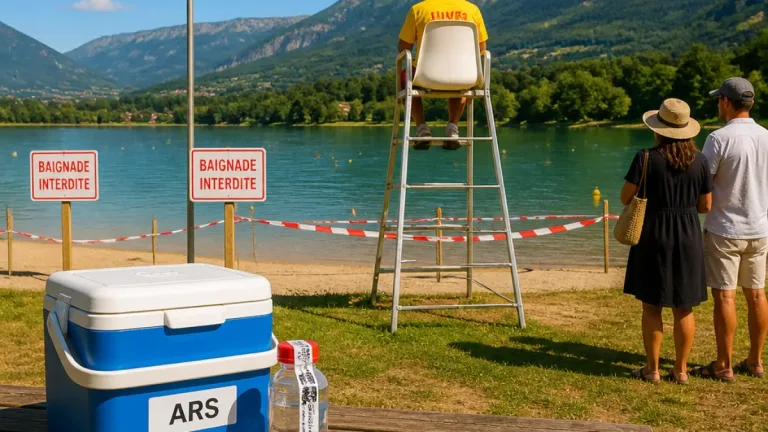 Interdiction de baignade au lac de Grignon après détection d'Escherichia coli