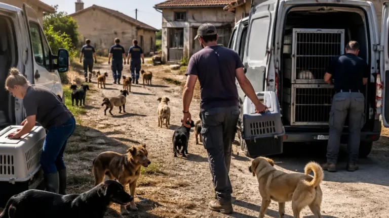 Isère : 68 chiens retirés de plusieurs propriétés après une intervention judiciaire dans les Chambarans