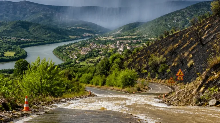 L'Ardèche placée en vigilance orange : fortes pluies et orages attendus sur de courtes durées