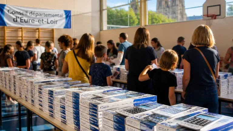 L’Eure‑et‑Loir finance 5 700 calculatrices pour les collégiens de 6e, 120 000 € engagés