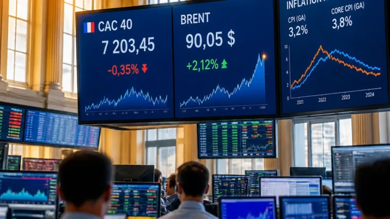 La Bourse de Paris prudente face au rebond du pétrole, le CAC 40 fléchit légèrement
