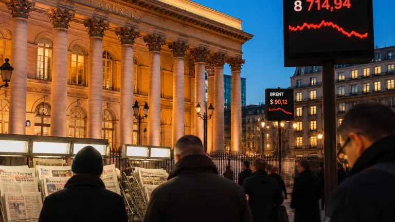 La Bourse de Paris termine en légère baisse, l'énergie ravive les inquiétudes inflationnistes