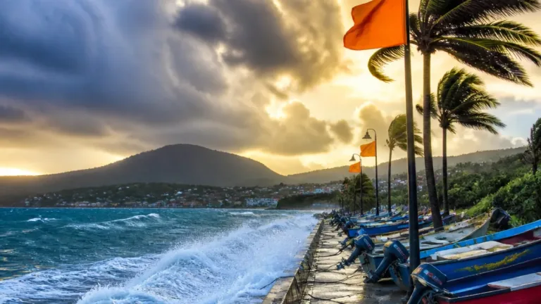La Martinique placée en vigilance orange pour fortes pluies, vents et houle : risque accru dès la nuit