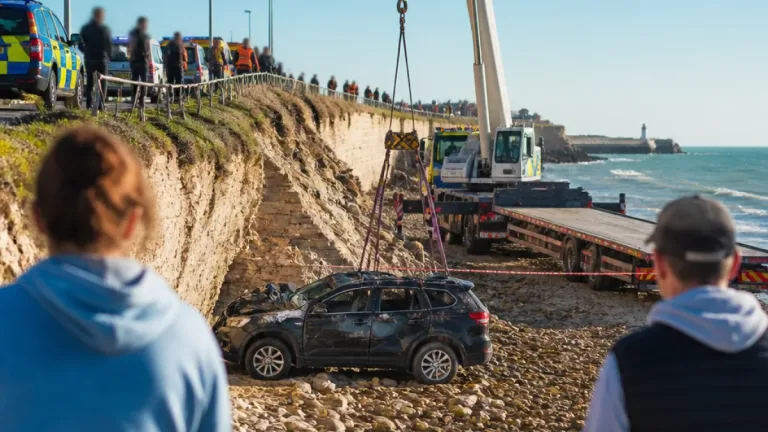 La Rochelle : un Porsche Macan chute sur une plage de L’Houmeau, le maire évoque « une catastrophe évitée »