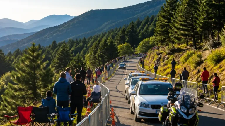La Vuelta traverse les Pyrénées‑Orientales lundi 24 août : fermetures de routes et fortes perturbations attendues