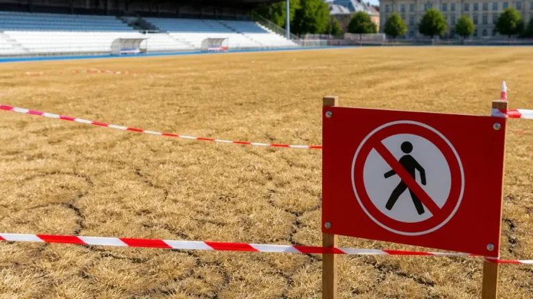 Laval interdit l’accès aux pelouses naturelles jusqu’au 30 septembre après des canicules dévastatrices