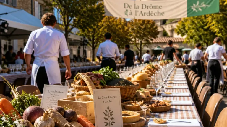 Le Grand Repas le 8 octobre : Drôme et Ardèche se mobilisent autour d’un menu local