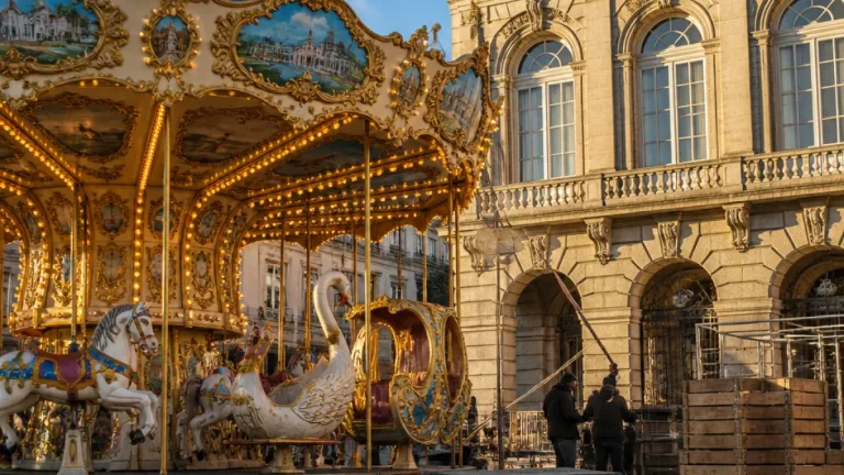 Le Puy-en-Velay : un carrousel sur mesure prend ses quartiers près du théâtre