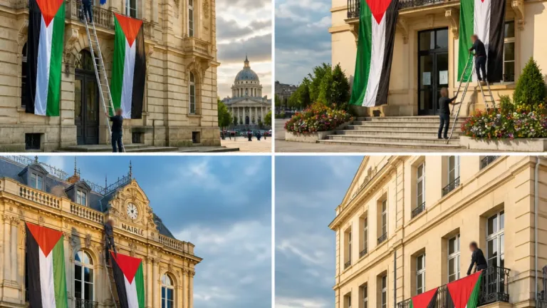 Le tribunal ordonne le retrait des drapeaux palestiniens de quatre mairies des Hauts-de-Seine