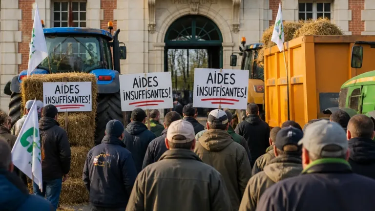 Les agriculteurs des Côtes‑d’Armor mobilisés devant la préfecture, les annonces ministérielles jugées insuffisantes