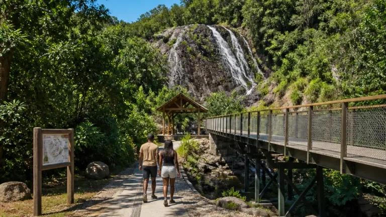 Les chutes Voltaire à Saint‑Laurent‑du‑Maroni rouverts au public après de lourds travaux