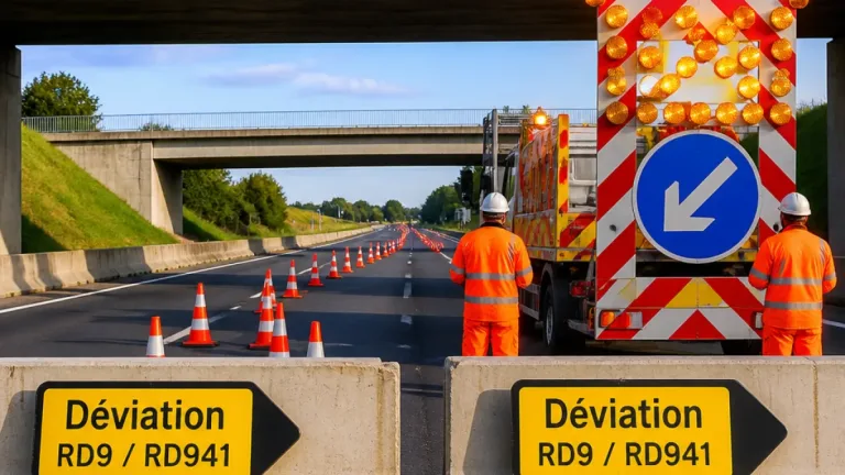 Limoges : perturbations annoncées sur la RN141 début septembre, déviations mises en place