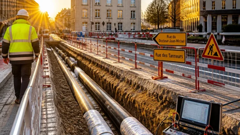 Lons-le-Saunier : l'extension du réseau de chaleur testée avant la saison de chauffe
