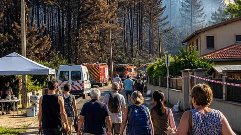 Luglon : le feu déclaré « fixé », environ 250 habitants autorisés à regagner le village