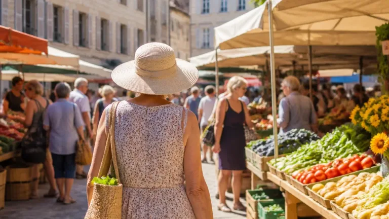 Margrethe de Danemark aperçue au marché de Cahors durant son séjour estival dans le Lot