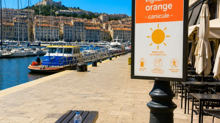 Marseille en vigilance orange : une journée étouffante et des consignes sanitaires à respecter