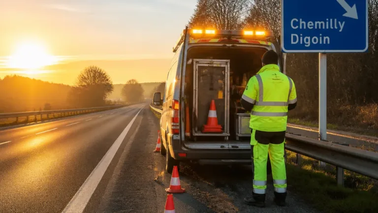 Moulins : sur l’A79, le patrouilleur autoroutier veille 120 km pour assurer la sécurité