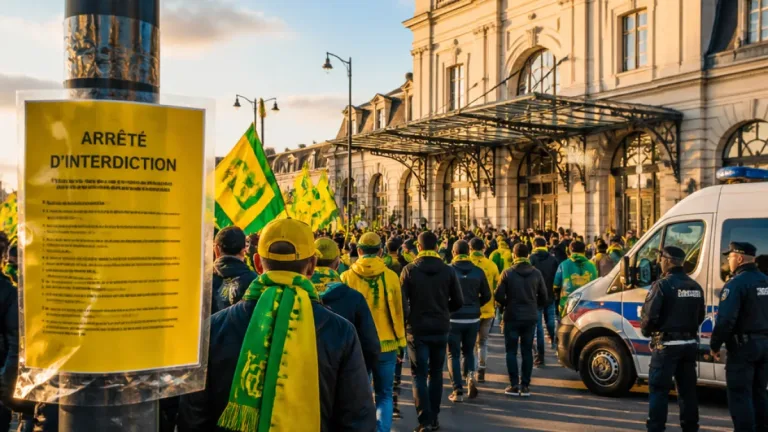 Nantes : des supporters de la Brigade Loire défilent à Laval malgré l’interdiction préfectorale