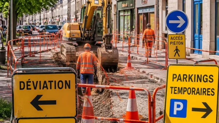 Niort : la route d’Aiffres amputée, un an de chantiers pour réseaux et chaussée