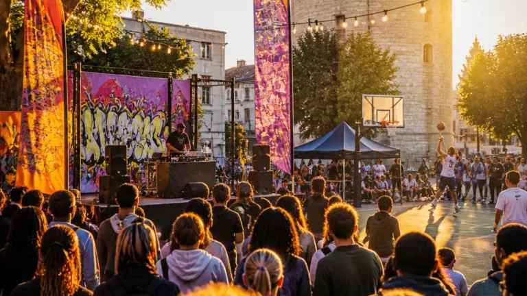 Niort : le festival En Vie Urbaine, du tournoi de basket entre amis à la place Louis-Jouvet