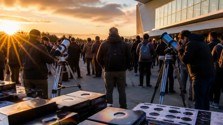 Niort : plus de 1 000 personnes réunies à L’Acclameur pour observer l’éclipse