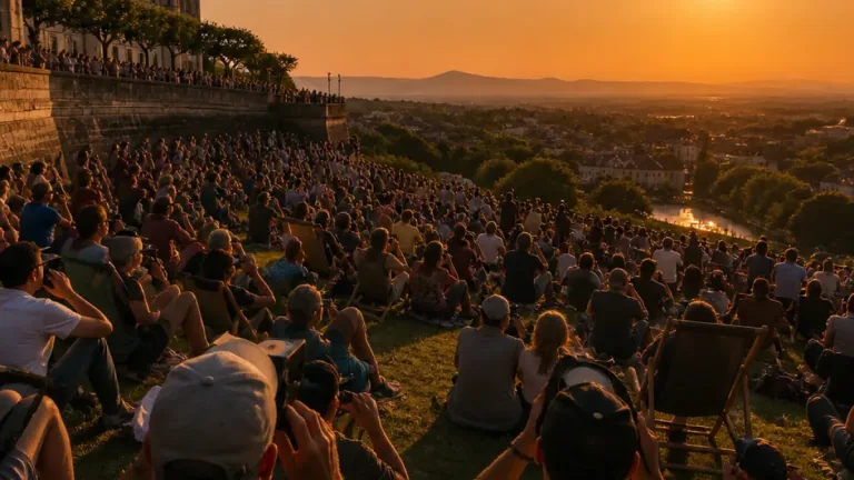 Pau : plusieurs centaines de personnes admirent l’éclipse solaire depuis les lieux emblématiques de la ville