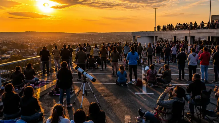 Périgueux : près de 200 personnes rassemblées sur les hauteurs pour observer l’éclipse