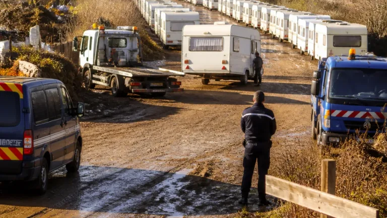Plusieurs campements illicites dans le Morbihan évacués sans heurts après des tensions locales